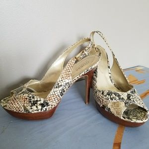 Guess snakeskin heels